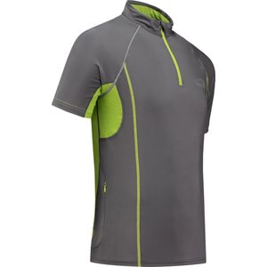 Sastrel Hardloopshirt - Wielershirt - Fietsshirt - Wielershirt - Outdoor Shirt Grijs - Maat: S - Sportshirt - Ultra Lichtgewicht - Korte Mouwen - Heren - Comfort - 30% Merino Wol