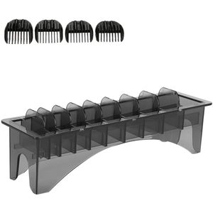10 Grid Clipper Comb Holder, Guide Comb Organizer Electric Hair Clipper Guide Comb Storage Case for Barbershop