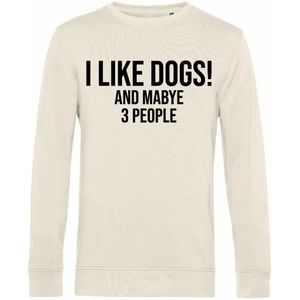 7431 - Sweater - I Like Dogs-Off White-S