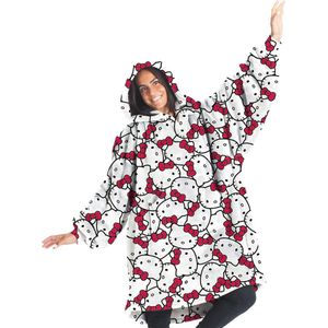 Dames Sweatshirt met Capuchon en Draagbare Mouwen - Oversized Plaid - Perfect Cadeau voor Kerstmis of Verjaardag