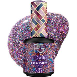 Pink Gellac - 337 Funky Purple Gel Lak 15ml - Paarse Gellak nagellak - Glitter Gelnagels Producten - Gel Nails