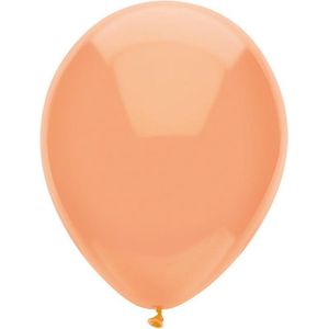 10x Perzik oranje metallic ballonnen 30 cm