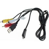 USB AV kabel compatibel met VMC-MD3 voor Sony Cyber-shot camera's - 1,5 meter