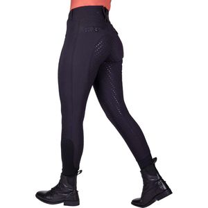 Qhp Rijbroek Kae Full Grip Zwart - 34