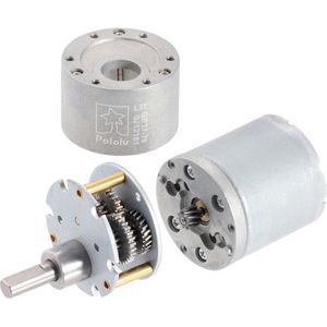 19:1 Metal Gearmotor 37Dx68L mm 24V with 64 CPR Encoder (Helical Pinion) Pololu 4691