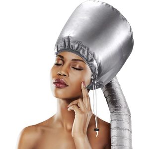 Droogkap - Haardroogkap - Haardroger - Haar Steamer - Fohn - Haarstyling - Zacht - Zilver