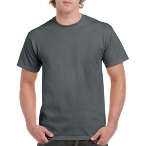 T-shirt Heren XXL Gildan Ronde hals Korte mouw Charcoal 100% Katoen