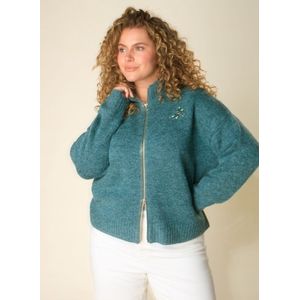 Yest Curve - Haniya - Vest - Dark Mint/Melange