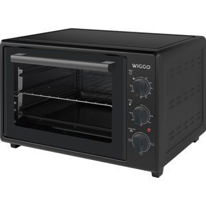 Wiggo WMO-E353(B) - Vrijstaande Mini Oven - 35 liter - 1800 Watt - Timer - Zwart