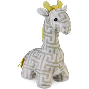 Deurstopper - Giraf - Wit-Beige - 35 x 15 x 25 cm - Voor Kinderkamer