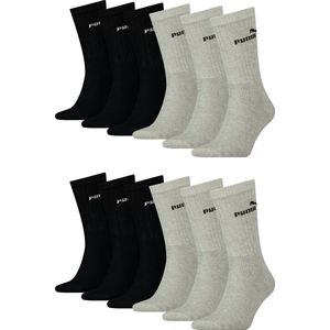 12 PACK Puma Unisex Crew Tennissokken Sportsokken Sokken voor heren en dames