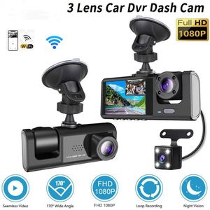 3-camera auto DVR | 1080P opname voor/achter/intern | Inclusief 32GB geheugenkaart