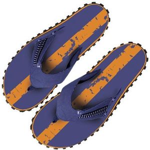 Beco Teenslippers Heren Donkerblauw/oranje Maat 43