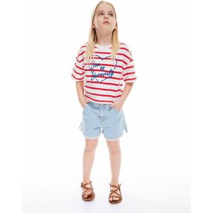 Denim Shortslengte (halverwege de kuit) Jeansshorts