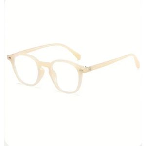 Blauw Licht Bril Zonder Sterkte - Cream Montuur - Computerbril - Blue Light Glasses - Beeldschermbril - Game Bril