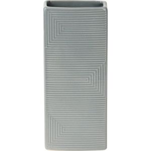 Waterverdamper radiator - grijs - met relief - kunststeen - 18 cm - luchtbevochtiger