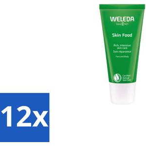 12 x WELEDA - Crème - Skin Food - Droge huid - 30 ml - Droge Huid - Voedende Crème - Weleda Skin Food - Herstellende Crème - Natuurlijke Crème