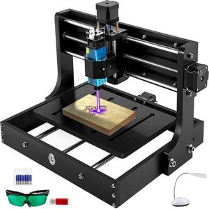 Graveermachine - 5500mw - 300 x 200 x 40 mm - Graveerset - Freesmachine - Graveerapparaat - Hout - PVC - Pcb - Acryl - Graveren
