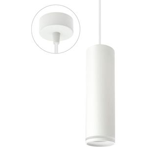 Spectrum - LED hanglamp MADARA RING - 1x GU10 aansluiting - Mat wit