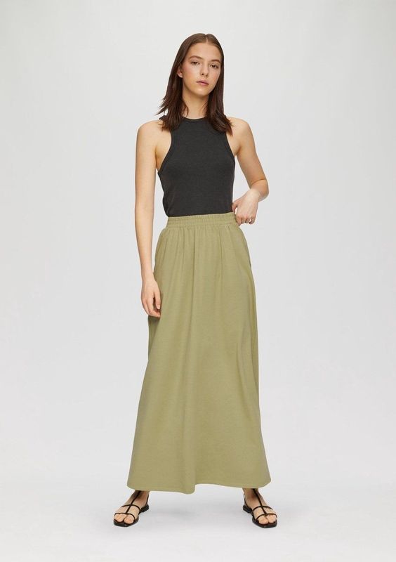 Qs Women-Rok--7282 GREEN-Maat 38