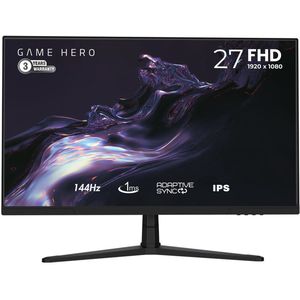 GAME HERO® 27 inch FHD Gaming Monitor - 144Hz -1ms - IPS