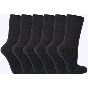 Thermo sokken | Gevoerd | TOG: 2,3 | Kleur: Zwart | Maat: 36-41 / 42-47 | 6 paar