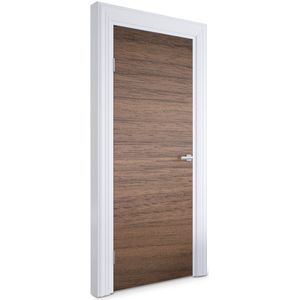 Wallfluent Deursticker - Houten textuur Deur plakfolie - 75 x 205 cm - Bruin Deurbehang Sticker - Moderne Deur Sticker - Imitatietextuur Deurbehang - Deursticker voor de Woonkamer - Deurfolie