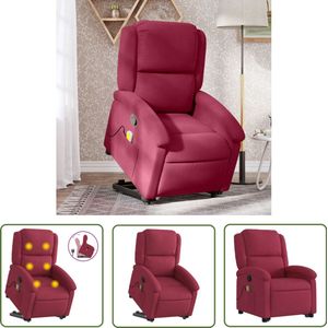 vidaXL Sleutelset - Dynamische Sleutel - Sta-op-massagestoel verstelbaar fluweel wijnrood - Gereedschapset - Mechanica Tools - Garage Tool