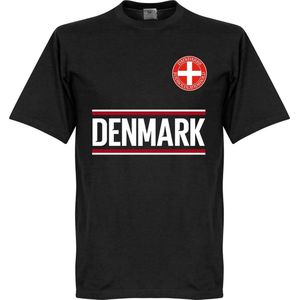 Denemarken Keeper Team T-Shirt - Zwart  - 5XL