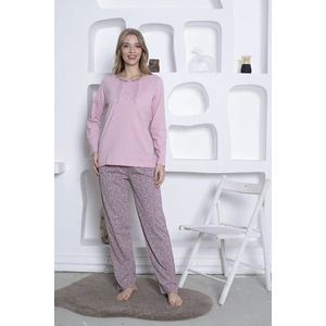 Alimer - Dames Pyjama Set - 100% Katoen - Roze - XL