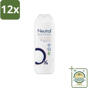 Neutral Conditioner Parfumvrij 250 ml - Voordeelverpakking - 12 stuks - Conditioner zonder parfum - Conditioner zonder kleurstoffen