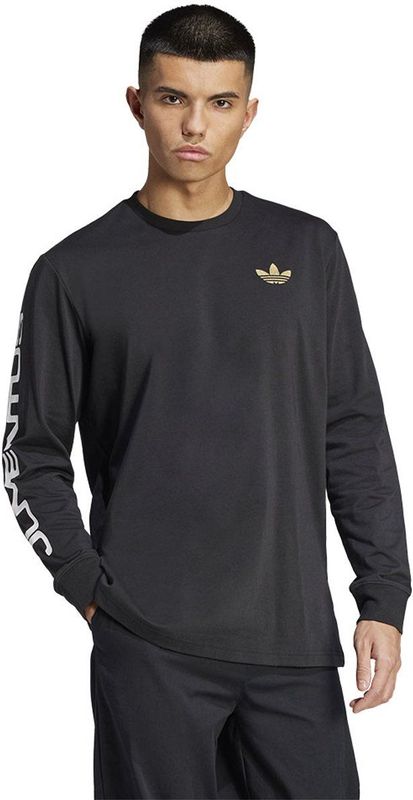 Adidas Juventus Graphic T-shirt Met Lange Mouwen Zwart 2XL Man