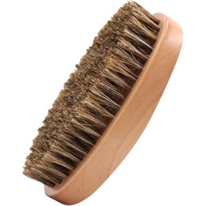 Beard Brush - Boar Bristles - Haarreiniging - Mannen - Snor - Scheerborstel - Masseren - Vormgeven en Stylen - Verzorgingshulpmiddelen
