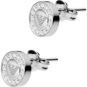 Emporio Armani - Oorbellen - Zilver - Gepolijst - Kubisch Zirkonia