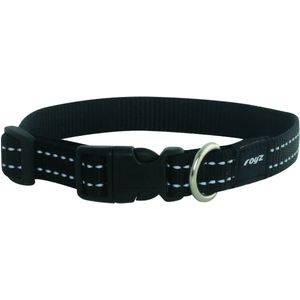 Rogz For Dogs Snake Halsband - Zwart - 16mm x 26-40cm