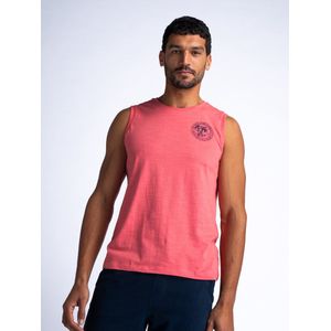 Petrol Industries - Heren Backprint Singlet Cancun - Roze - Maat XXXL