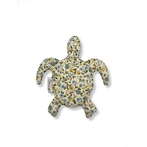 Warmteknuffel lavendel - Schildpad - Groene bloemen - Duurzaam cadeau - Lavendel tarwe vulling
