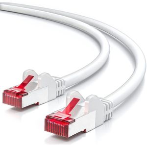 25m SFTP CAT6 Patchkabel RJ45 Ethernetkabel LAN DSL Switch Router Modem Access Point - Wit