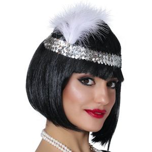 Vrouwen Dame Retro Veer Flapper Party Hoofdband