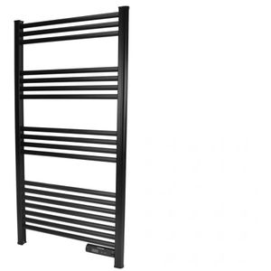Slimme elektrische handdoekradiator met thermostaat black 425Watt