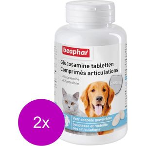 Beaphar Glucosamine Tabletten - Voedingssupplement - Gewrichten - Spieren - 2 x 60 stuks
