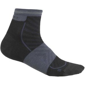 Icebreaker - Merino Run+ Ultralight Mini - Sportsokken - Black/Graphite - Wol/Nylon