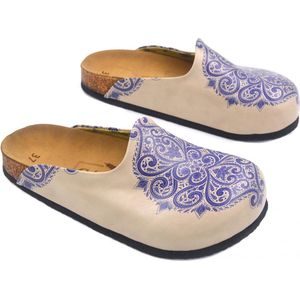 GOBY Clogs mt Patroon – Handgemaakt – Premium Kwaliteit – Maat 41