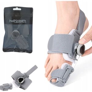 Nachtelijke Hallux Valgus Corrector met Gel Elementen & Verstelbare Hoek