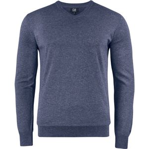 Cutter & Buck Oakville V-neck Heren 355418 - Navy Melange - 4XL