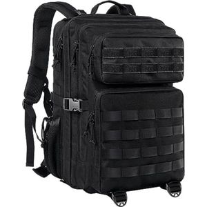Militaire rugzak - Leger rugzak - Tactical backpack - Leger backpack - Leger tas - 30 x 30 x 50 cm - 45L - Zwart
