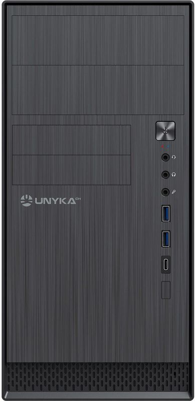 UNYKA - Aero C12 V2 - Computerbehuizing - Ondersteunt Micro ATX en Mini ITX - Compact Ontwerp