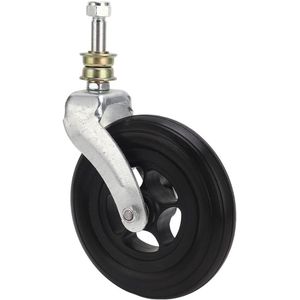 Allecto Plus - Schokabsorberende 6 Inch Zwenkwiel voor Rolstoel en Scooter - 250 Lbs draagvermogen