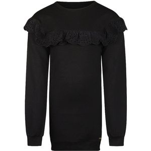 No Way Monday Meisjes Jurk - Black