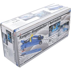 BGS Garagekrik - 2 Ton - Handige draaggreep - Blauw